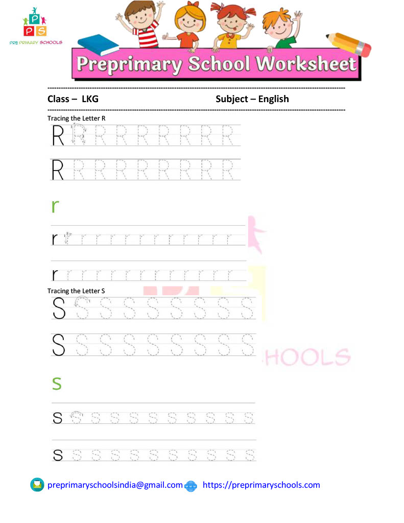This worksheet will help your child learn and recognize letters. This worksheet has two rows for each capital letter and two rows for writing lowercase letters.